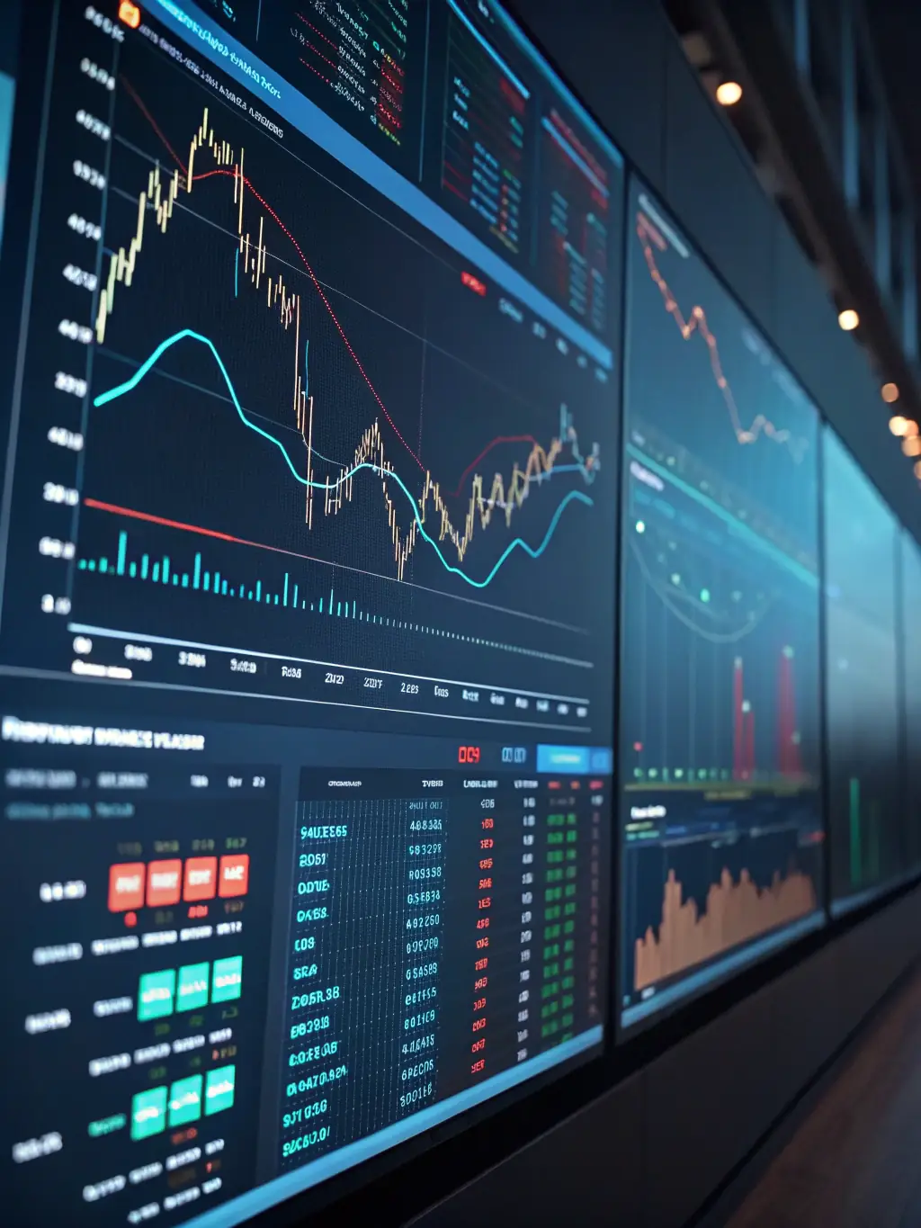 An illustration depicting seamless integration of a financial analytics platform with various existing financial systems.