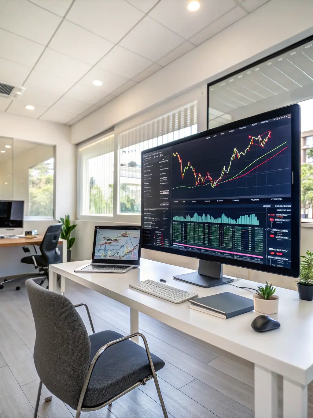 An illustration of seamless integration with existing financial systems, showing data flowing smoothly between different platforms and applications.